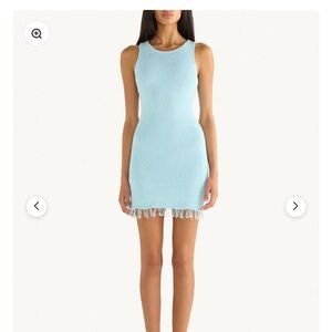 Asta Resort Natalie Mini Dress, Balia Blue Sequin, Size L